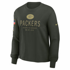 Green Bay Packers Women's 2025 Salute to Service Sideline Dri-FIT Long Sleeve T-Shirt | NFL Near me