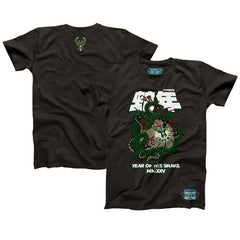 Heather Black Milwaukee Bucks NBALab x Hyperfly Unisex Year of the Snake Lunar New Year Collection T-Shirt | NBA