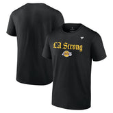 Black Los Angeles Lakers Unisex LA Strong T-Shirt | NBA