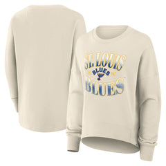 St. Louis Blues Fanatics Women's Oversized Vintage Slice Pullover Sweatshirt - NHL Sweatshirts