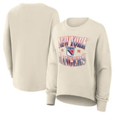 New York Rangers Fanatics Women's Oversized Vintage Slice Pullover Sweatshirt - NHL Sweatshirts