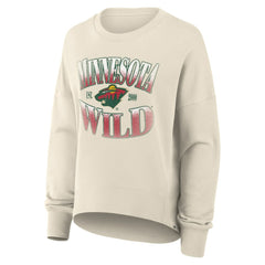 Minnesota Wild Fanatics Women's Oversized Slice Pullover Sweatshirt - NHL Sweatshirts