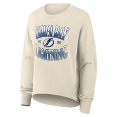 Tampa Bay Lightning Fanatics Women's Oversized Slice Pullover Sweatshirt - NHL Sweatshirts