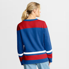 New York Rangers Fanatics Women's Icing Long Sleeve Lace Up Sweatshirt - NHL Sweatshirts