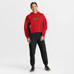 Chicago Blackhawks Fanatics Women's Back Check Boxy Hoodie - NHL Hoodies