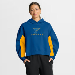 St. Louis Blues Fanatics Women's Back Check Boxy Hoodie - NHL Hoodies