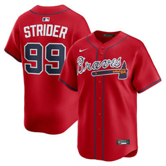 Spencer Strider Atlanta Braves Nike Alternate Limited Player Jersey - MLB Jerseys
