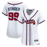 Spencer Strider Atlanta Braves Nike Women's Home Limited Player Jersey - MLB Jerseys