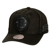 Boston Bruins Mitchell & Ness Downtown Snow Wash Pro-Crown Adjustable Hat - NHL Hats