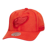 Detroit Red Wings Mitchell & Ness Downtown Snow Wash Pro-Crown Adjustable Hat - NHL Hats