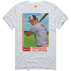 Cal Ripken Jr. Baltimore Orioles Homage 1982 Topps Baseball Card Player T-Shirt - MLB T-shirts
