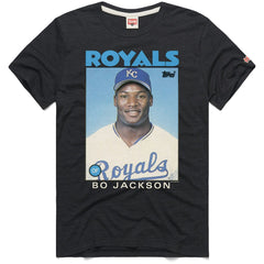 Bo Jackson Kansas City Royals Homage 1986 Topps Baseball Card Player T-Shirt - MLB T-shirts