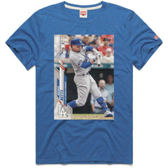 Mookie Betts Los Angeles Dodgers Homage 2020 Topps Baseball Card Player T-Shirt - MLB T-shirts