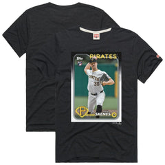 Paul Skenes Pittsburgh Pirates Homage 2024 Topps Baseball Card Player Tri-Blend T-Shirt - MLB T-shirts