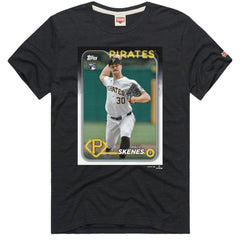 Paul Skenes Pittsburgh Pirates Homage 2024 Topps Baseball Card Player Tri-Blend T-Shirt - MLB T-shirts