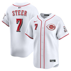 Spencer Steer Cincinnati Reds Nike Home Limited Player Jersey - MLB Jerseys