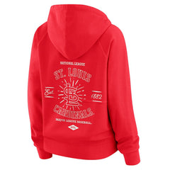 St. Louis Cardinals WEAR by Erin Andrews Women's Vintage Full-Zip Raglan Hoodie - MLB Hoodies