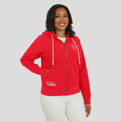 St. Louis Cardinals WEAR by Erin Andrews Women's Vintage Full-Zip Raglan Hoodie - MLB Hoodies