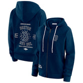 Boston Red Sox WEAR by Erin Andrews Women's Vintage Full-Zip Raglan Hoodie - MLB Hoodies