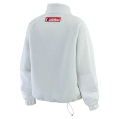 St. Louis Cardinals WEAR by Erin Andrews Women's Polar Fleece Quarter-Zip Jacket - MLB Jackets