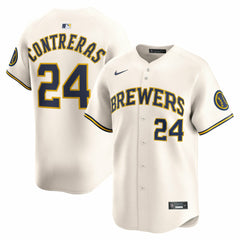 William Contreras Milwaukee Brewers Nike Home Limited Player Jersey - MLB Jerseys