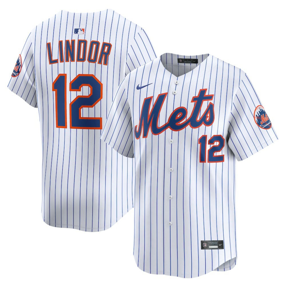 Francisco Lindor New York Mets Nike Home Limited Jersey - MLB Jerseys