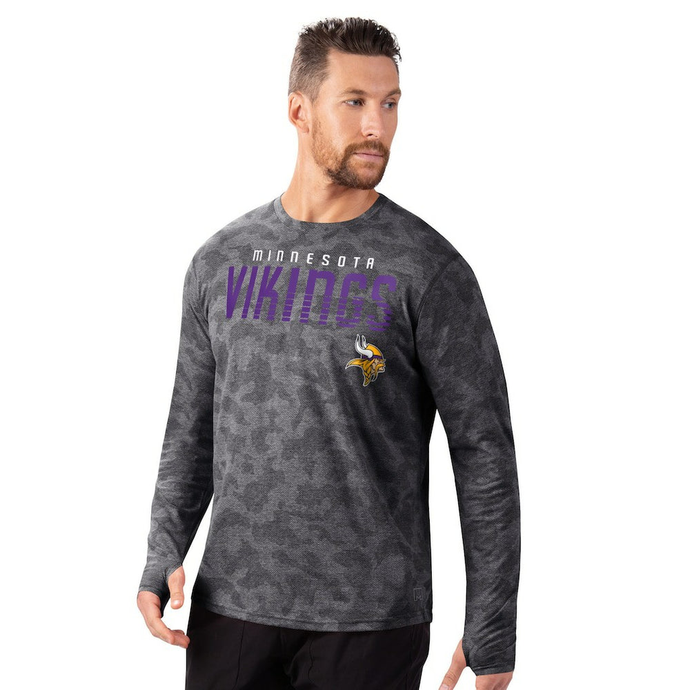 Minnesota Vikings MSX by Michael Strahan Performance Camo Long Sleeve T-Shirt | NFL New