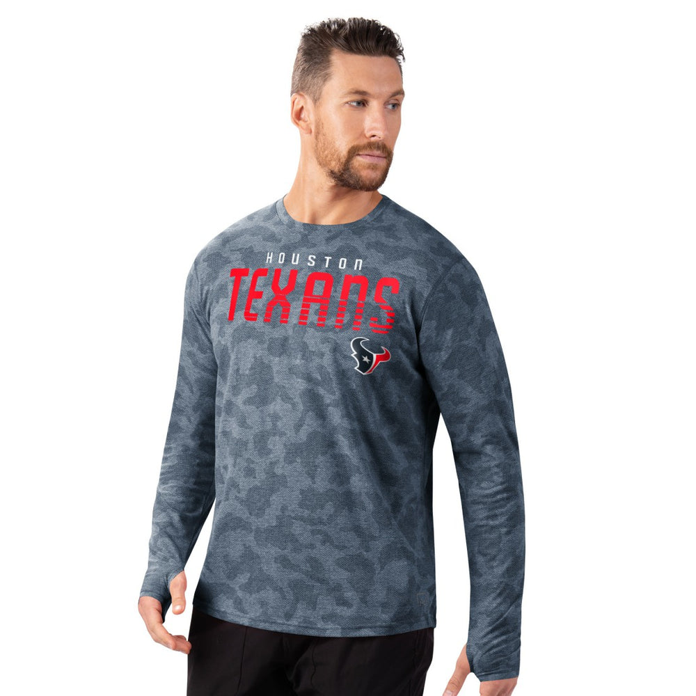 Houston Texans MSX by Michael Strahan Performance Camo Long Sleeve T-Shirt | NFL Outlet