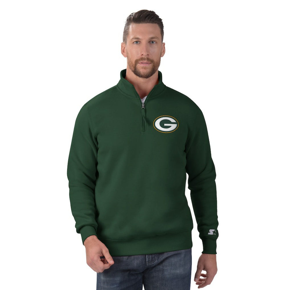 Green Bay Packers Starter Classic Quarter-Zip Pullover Sweatshirt | NFL US