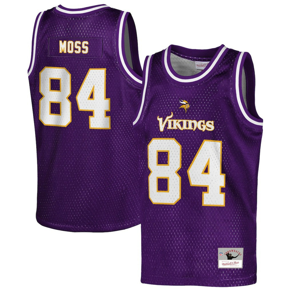 Minnesota Vikings Randy Moss Youth Retired Player NFL Basketball Fashion Jersey | NFL Sale