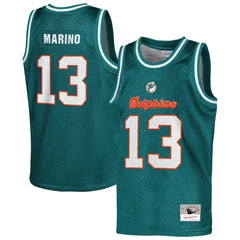 Miami Dolphins Dan Marino Youth Retired Player NFL Basketball Fashion Jersey | NFL Near me