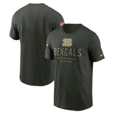 Cincinnati Bengals 2025 Salute to Service Sideline Primary Edge Dri-FIT T-Shirt | NFL New
