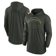 Los Angeles Chargers 2025 Salute to Service Sideline Dri-FIT Lightweight Hooded Pullover | NFL Near me