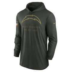 Los Angeles Chargers 2025 Salute to Service Sideline Dri-FIT Lightweight Hooded Pullover | NFL Near me