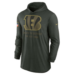 Cincinnati Bengals 2025 Salute to Service Sideline Dri-FIT Lightweight Hooded Pullover | NFL Online