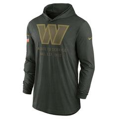 Washington Commanders 2025 Salute to Service Sideline Dri-FIT Lightweight Hooded Pullover | NFL New
