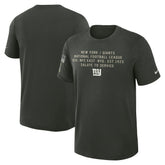New York Giants 2025 Salute to Service Sideline Slub Dri-FIT T-Shirt | NFL Online