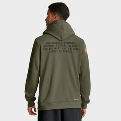 Los Angeles Chargers 2025 Salute to Service Sideline Standard Issue Dri-FIT Hoodie | NFL Discount