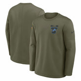 Detroit Lions 2025 Salute to Service Sideline Coaches Therma-FIT Long Sleeve Shirt | NFL Online