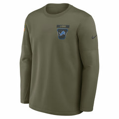 Detroit Lions 2025 Salute to Service Sideline Coaches Therma-FIT Long Sleeve Shirt | NFL Online