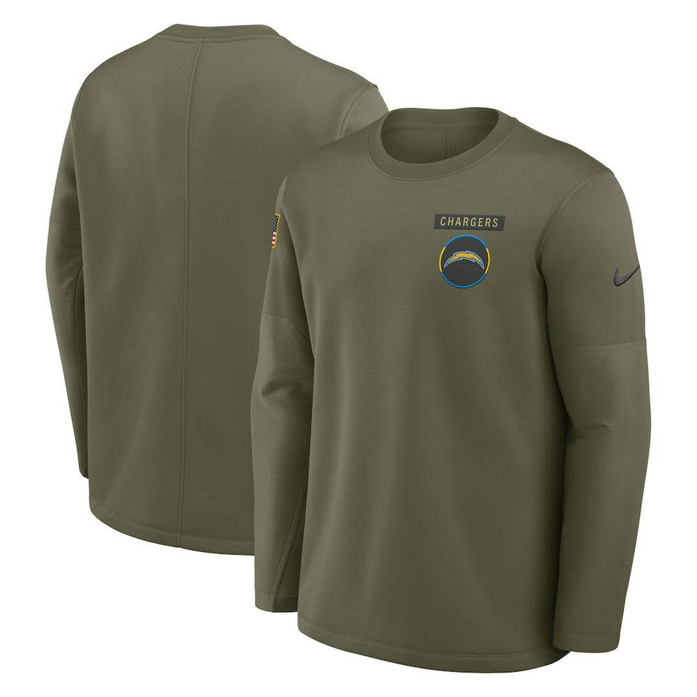 Los Angeles Chargers 2025 Salute to Service Sideline Coaches Therma-FIT Long Sleeve Shirt | NFL US
