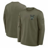 New York Jets 2025 Salute to Service Sideline Coaches Therma-FIT Long Sleeve Shirt | NFL Discount