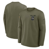 Baltimore Ravens 2025 Salute to Service Sideline Coaches Therma-FIT Long Sleeve Shirt | NFL Hot