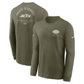 New York Jets 2025 Salute to Service Sideline Long Sleeve T-Shirt | NFL On sale