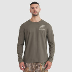 Philadelphia Eagles 2025 Salute to Service Sideline Long Sleeve T-Shirt | NFL Discount