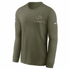 Detroit Lions 2025 Salute to Service Sideline Long Sleeve T-Shirt | NFL Sale