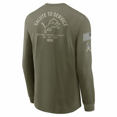 Detroit Lions 2025 Salute to Service Sideline Long Sleeve T-Shirt | NFL Sale