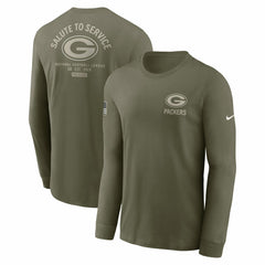 Green Bay Packers 2025 Salute to Service Sideline Long Sleeve T-Shirt | NFL Outlet