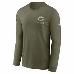 Green Bay Packers 2025 Salute to Service Sideline Long Sleeve T-Shirt | NFL Outlet