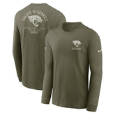 Jacksonville Jaguars 2025 Salute to Service Sideline Long Sleeve T-Shirt | NFL Outlet